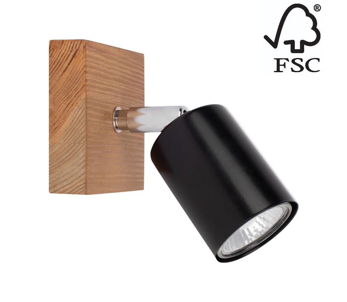 DO2910151 - Nástěnné bodové svítidlo MANARA 1xGU10/5W/230V borovice