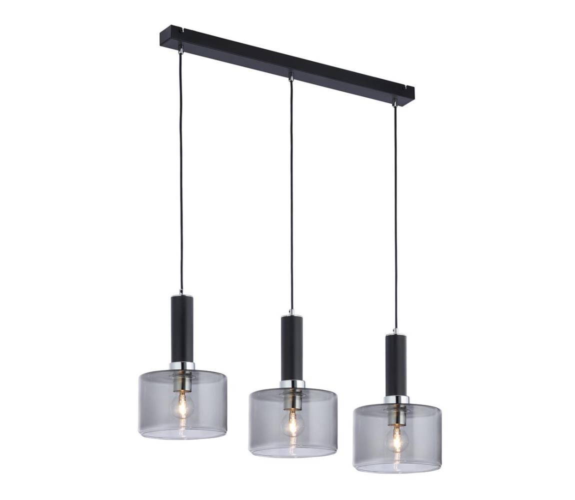 Jupiter Jupiter 1860 - VA3 - Lustr na lanku VANES 3xE27/60W/230V stříbrná/černá