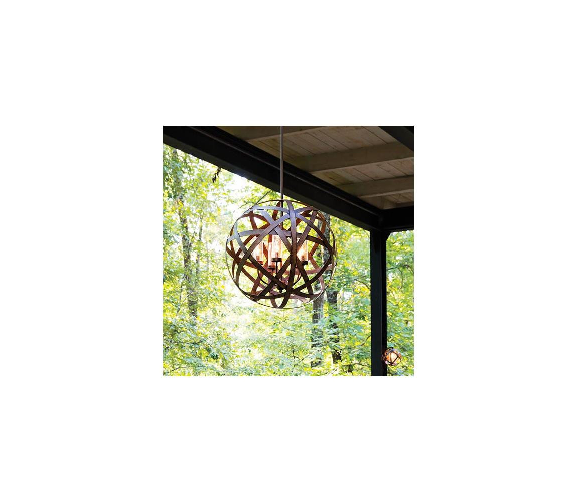 Elstead Hinkley HK-CARSON-5P - Venkovní lustr na tyči CARSON 5xE14/40W/230V IP44