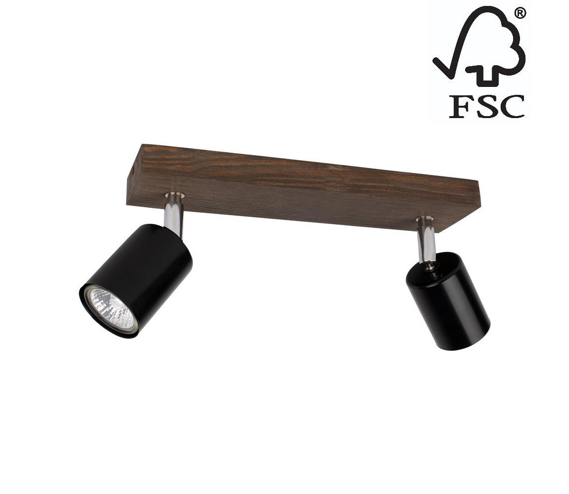 DO2910256 - Stropní bodové svítidlo MANARA 2xGU10/5W/230V borovice