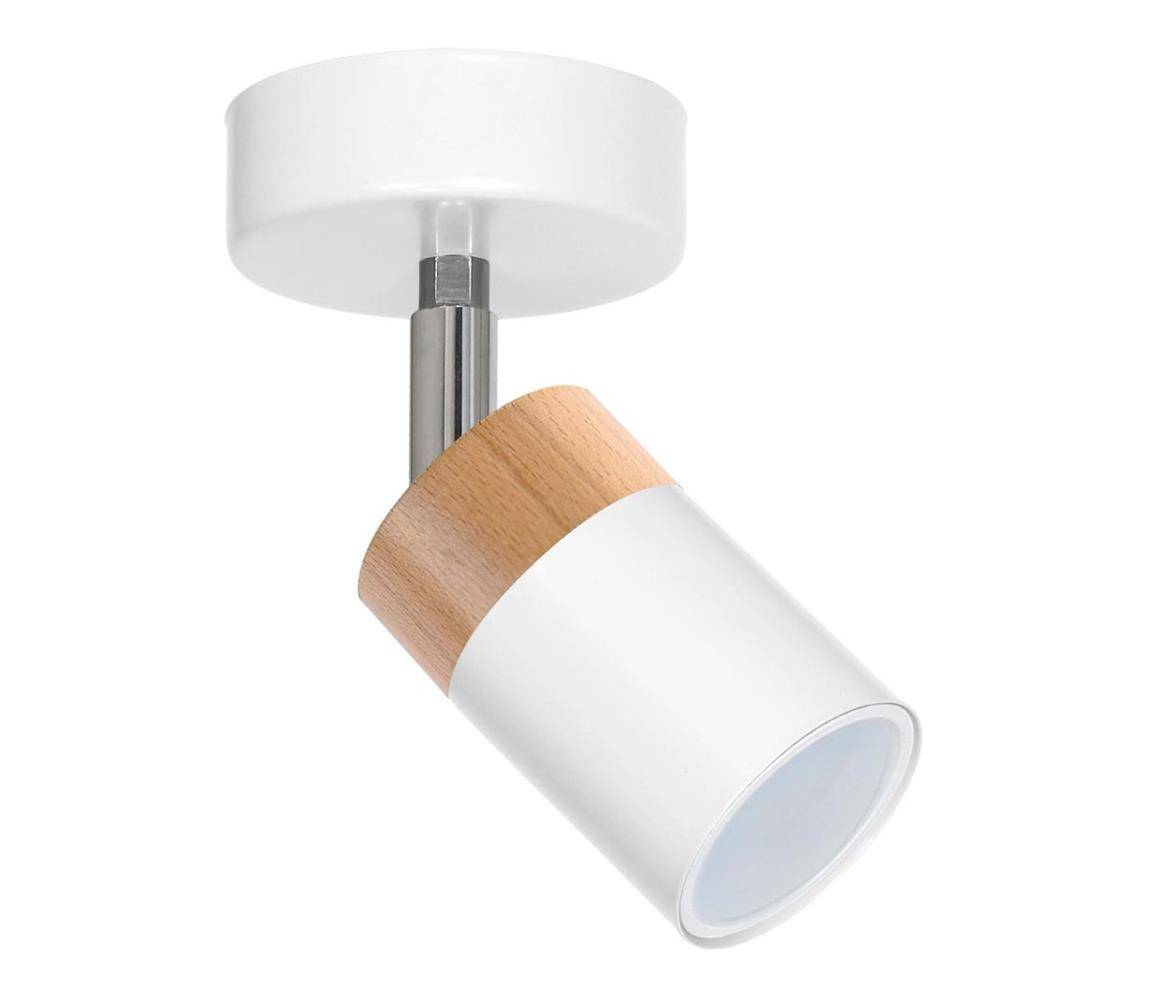 Bodové svítidlo JOKER WHITE WOOD 1xGU10/8W/230V