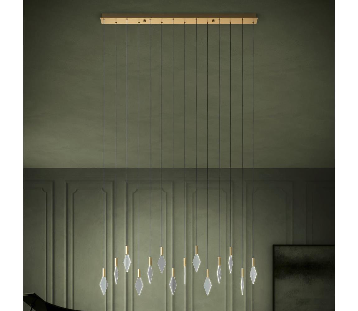 Eglo Eglo 390362 - LED Stmívatelný lustr na lanku MIRADOR 14xLED/3,3W/230V zlatá