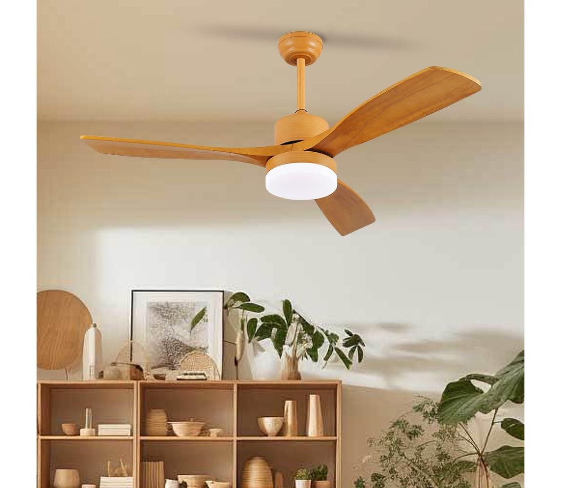 ZE ZE - LED Stropní látor MARE LED/24W/230V Wi-Fi Tuya dub + DO