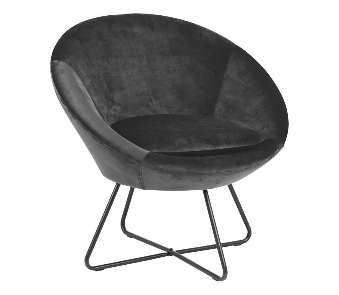 Actona Křeslo BERYL tmavě šedá