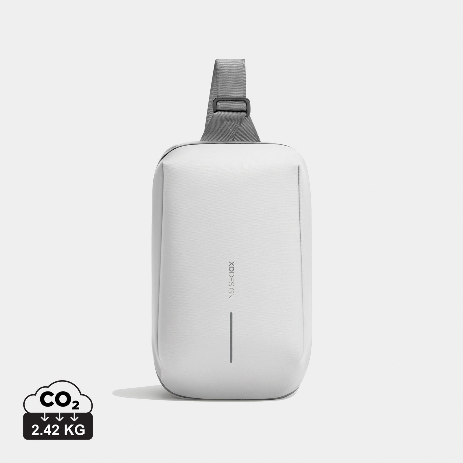 Voděodolný batoh přes rameno, Urban Sling, XD Design, bílo/šedý