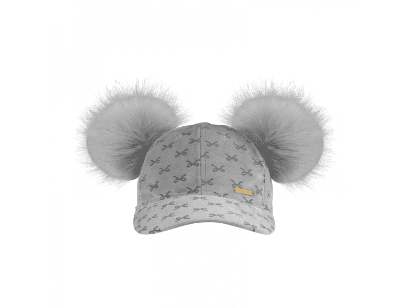 Bjällra of Sweden Kšiltovka Grey Bow Collection