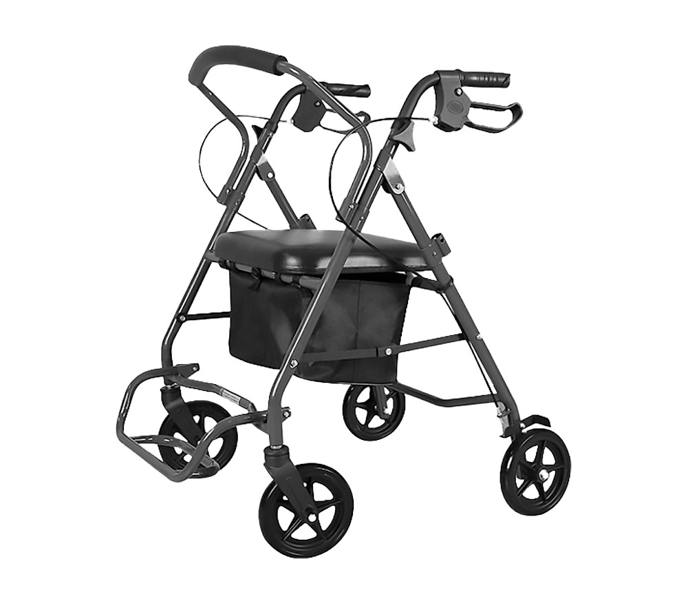 HomeLife Čtyřkolové chodítko COMFORT 2v1 CH25, 92 x 65 x 68 cm