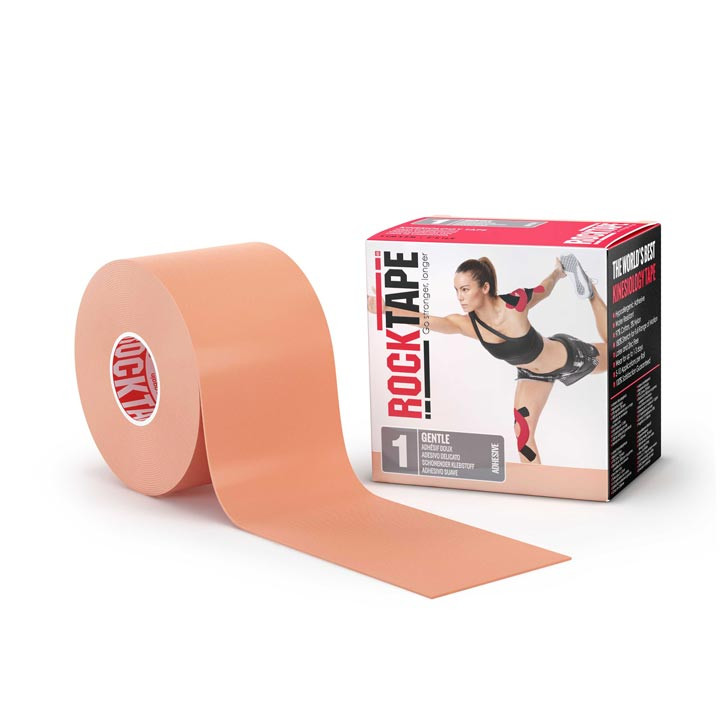 Kineziologický tejp RockTape pro citlivou pokožku Barva: tělová