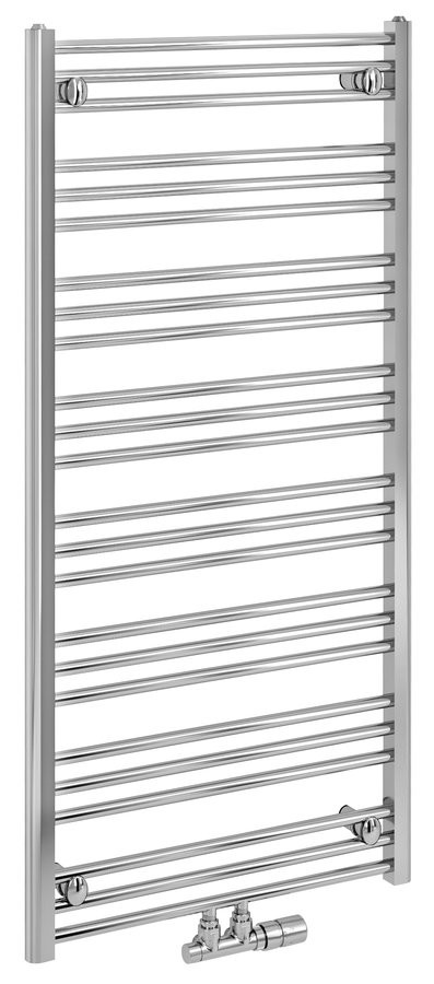 Bruckner ALBRECHT otopné těleso 600x1250 mm, středové připojení, chrom