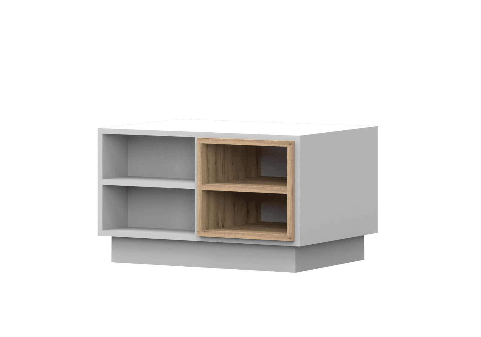 IDZ Konferenční stolek GREY 06, 120 cm Bílá/Dub Artisan