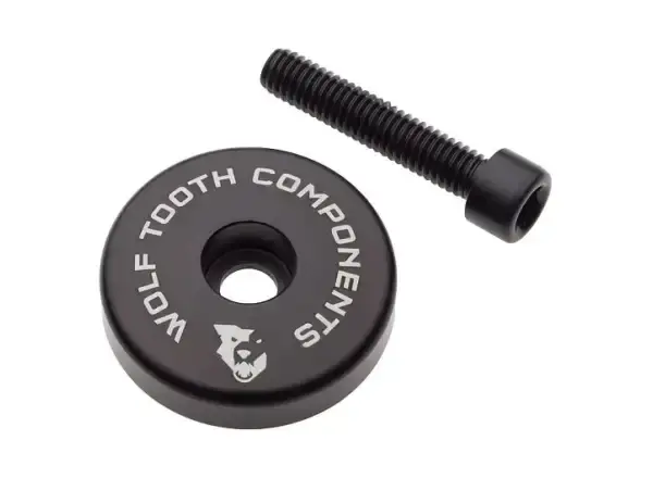 Wolf Tooth Ultralight víčko hlavového složení + 5 mm podložka černá