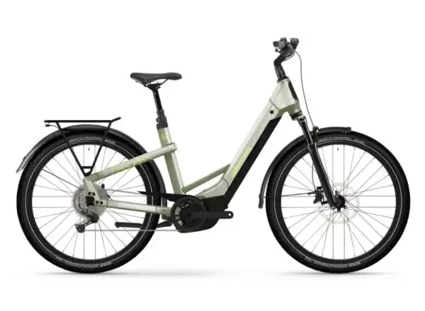 Winora Yakun X10 800Wh nízkonástupové elektrokolo ivory green gloss vel. M / 47 cm