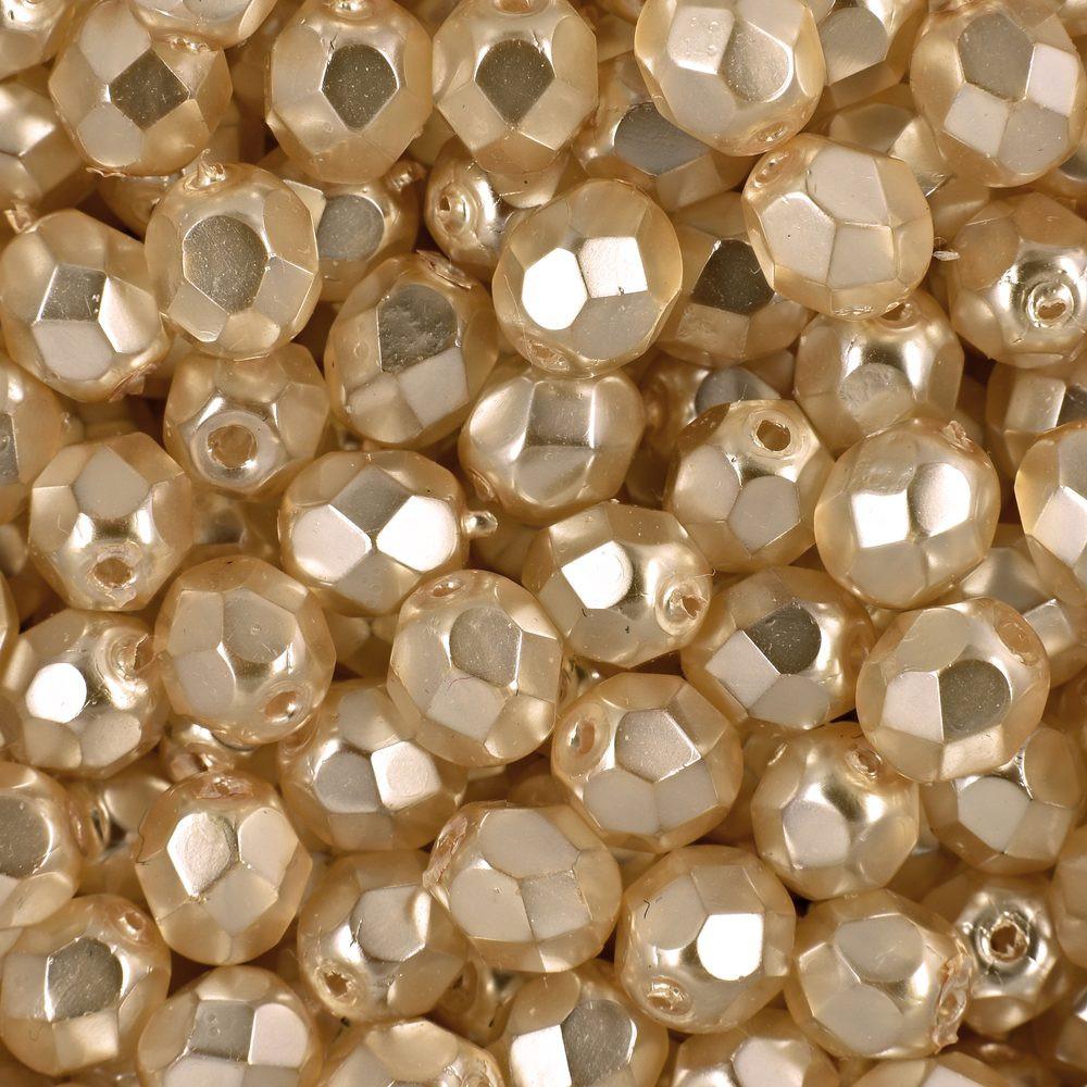 Manumi české broušené korálky 6mm Coated - 150 ks