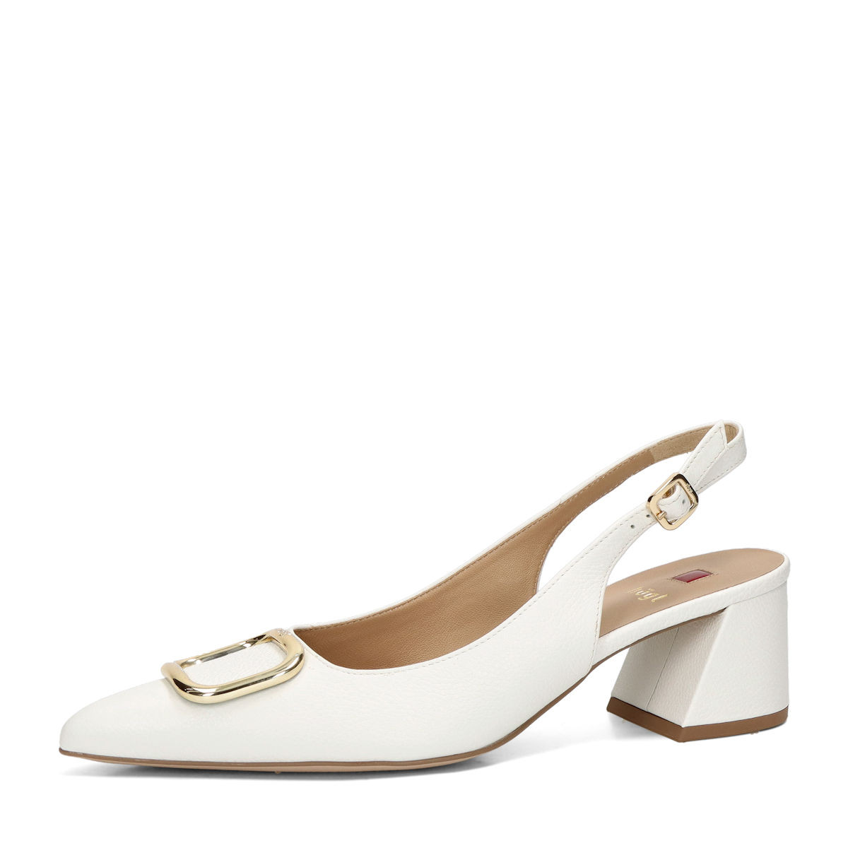 Högl dámské elegantní lodičky s otevřenou patou  - bílé - 36