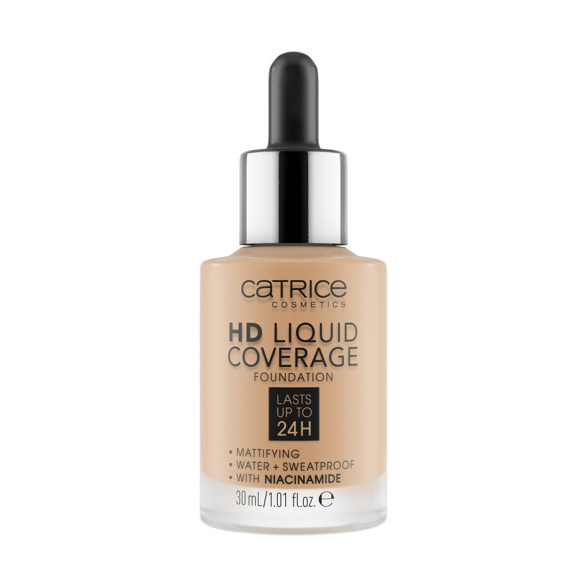 Catrice  HD Coverage Liquid Foundation - 32 Nude Beige  Béžová