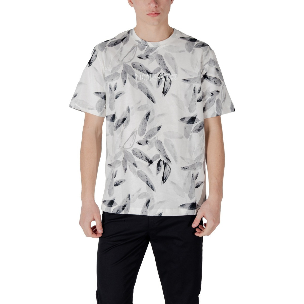 Antony Morato  RELAXED FIT WITH MATT FOAM LOGO PRINT MMKS02512-FA140285  Bílá