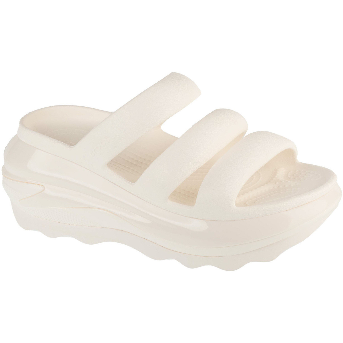 Crocs  Classic Mega Crush Tripe Strap  Bílá