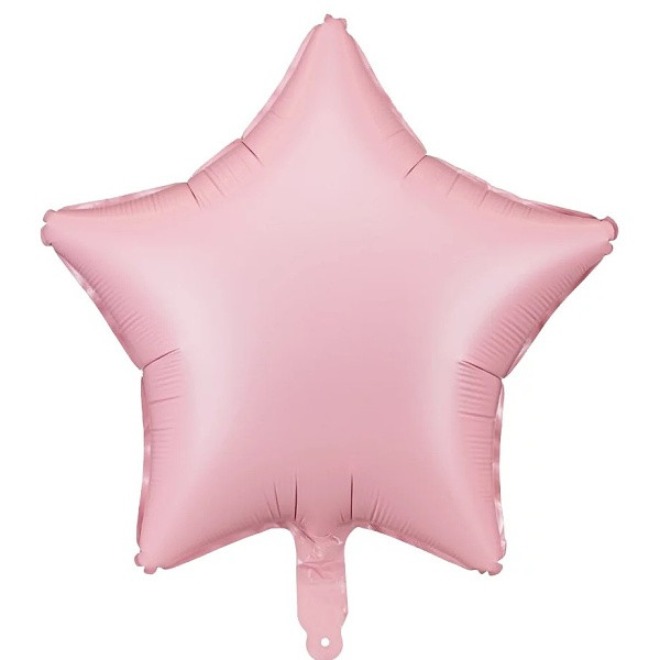 Balónek fóliový Hvězda matná růžová 48 cm