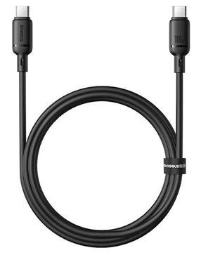 Rychlonabíjecí kabel Baseus Silky USB-C/USB-C 1m 100W černý