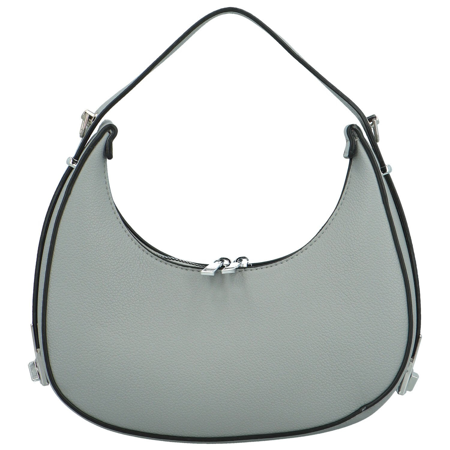 Módní dámská koženková kabelka na rameno Marwax, šedá