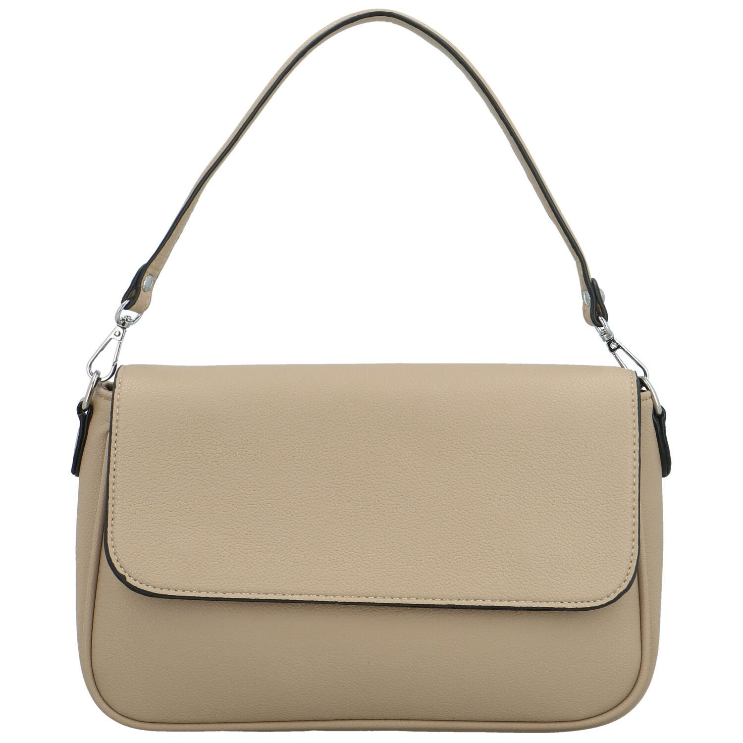 Trendy dámská koženková kabelka na rameno Tuwia, khaki