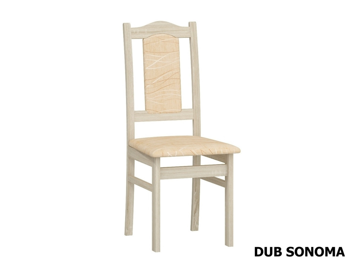 Jídelní židle BUREWALA, potah monaco, dub sonoma, 5 let záruka