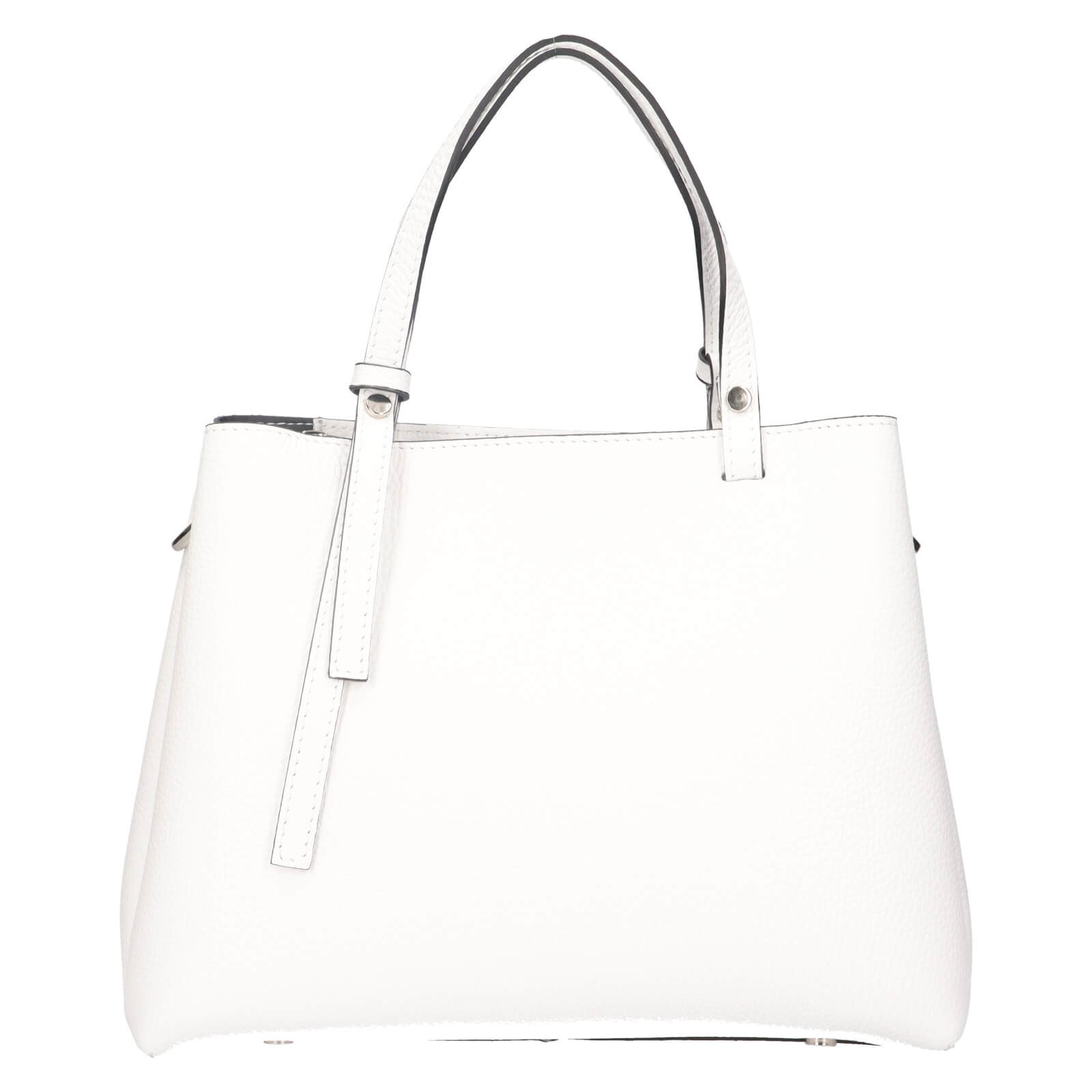 Dámská kožená kabelka Italia Gabby - bílá
