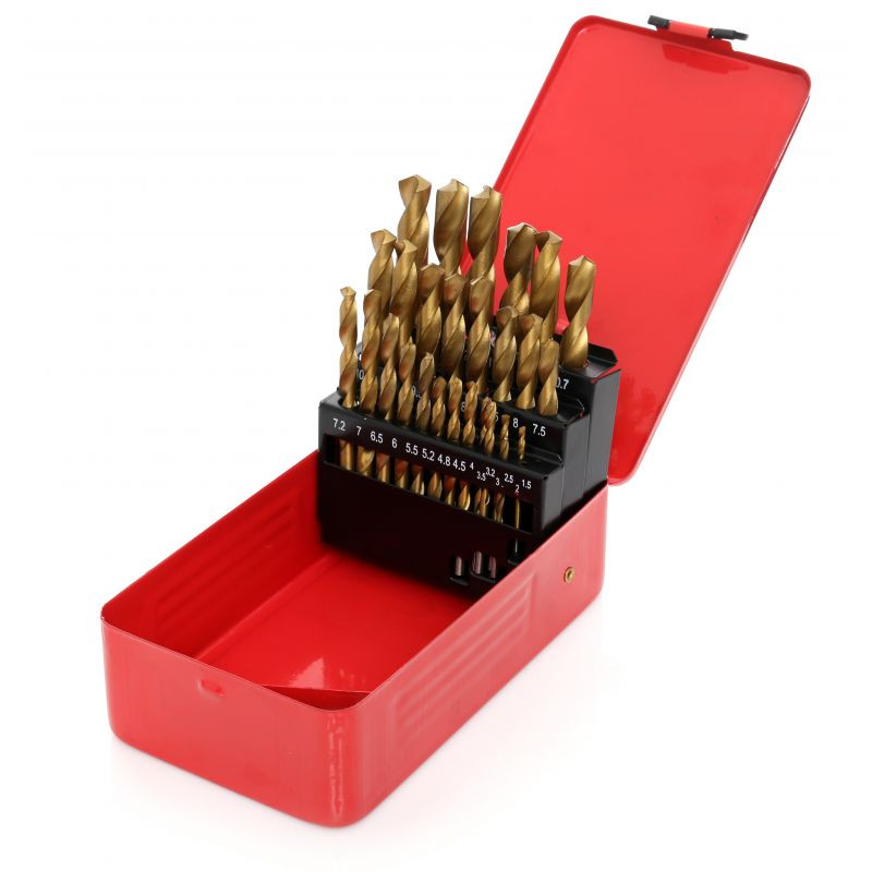 Kraft&Dele KD10344 Titanové vrtáky do kovu – sada 29 ks