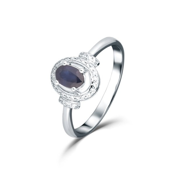 Prsten se safírem 324-958-SA29 53-3.50g