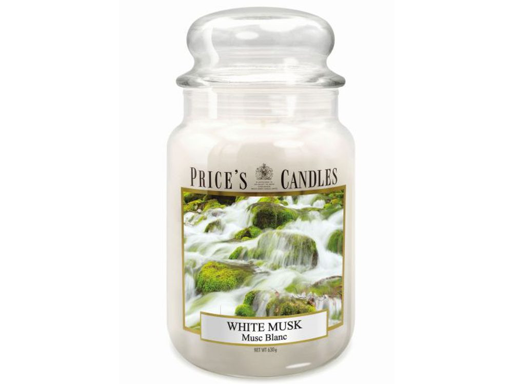 Price’s PRICE'S MAXI svíčka ve skle Bílé pižmo - hoření 150h