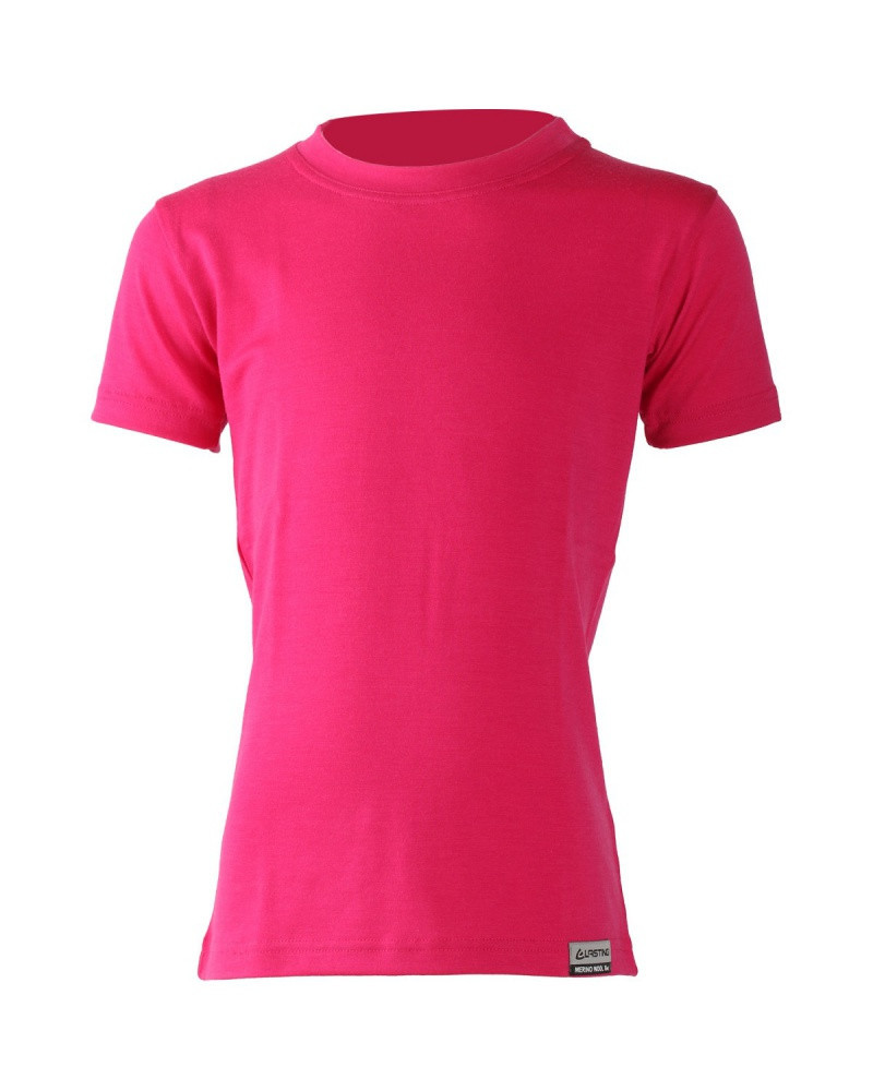 Lasting dětské merino triko TONY růžové Velikost: 110