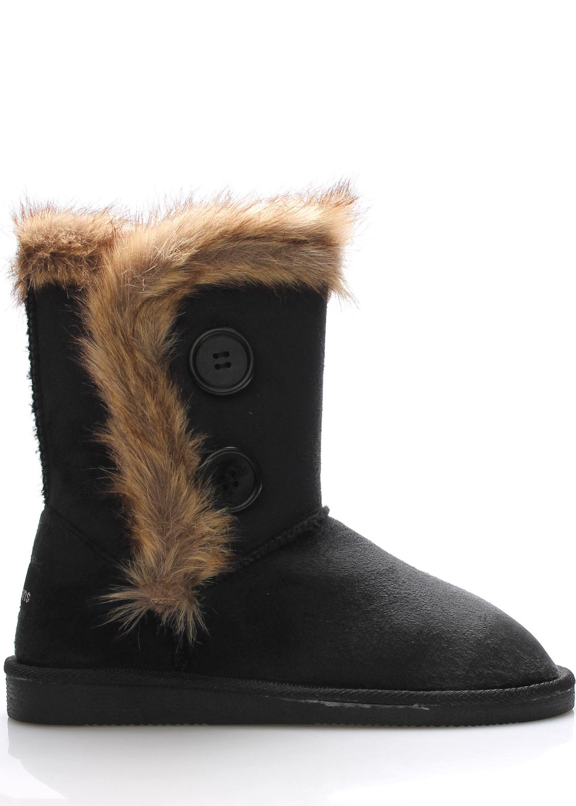 Černé válenky s kožíškem Canadians Velikost: 39