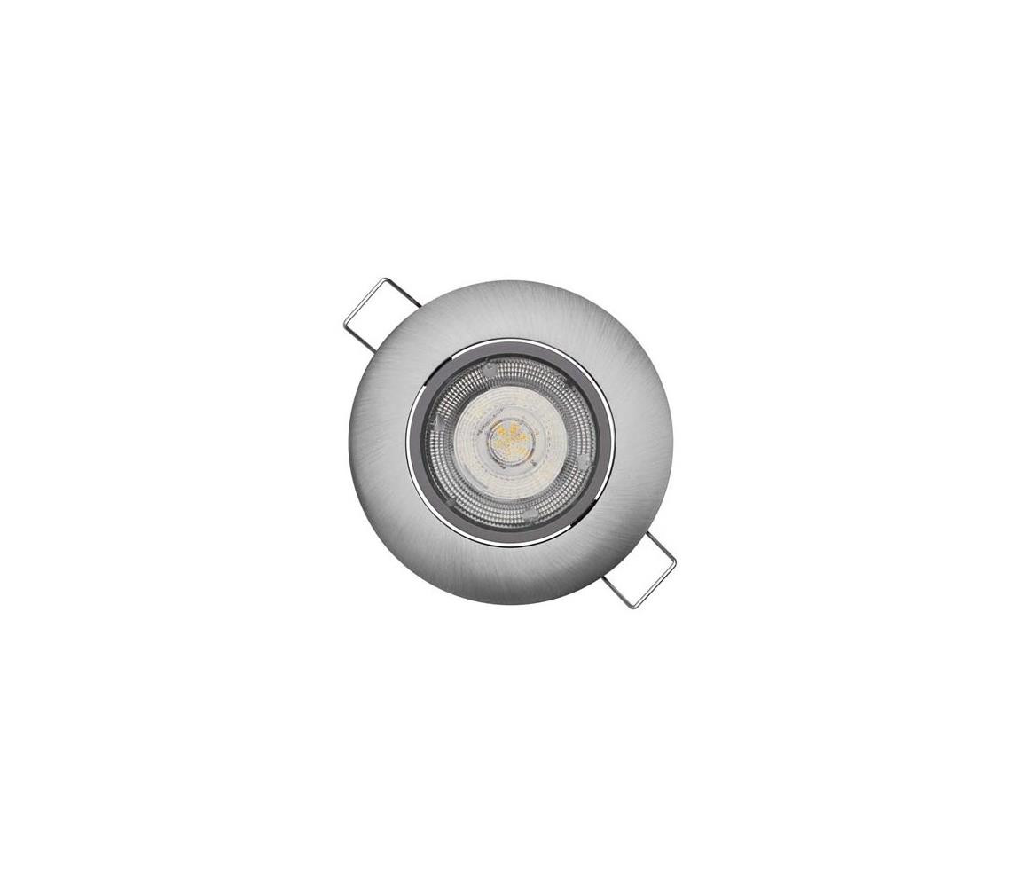 LED Podhledové svítidlo EXCLUSIVE 1xLED/5W/230V 3000 K stříbrná