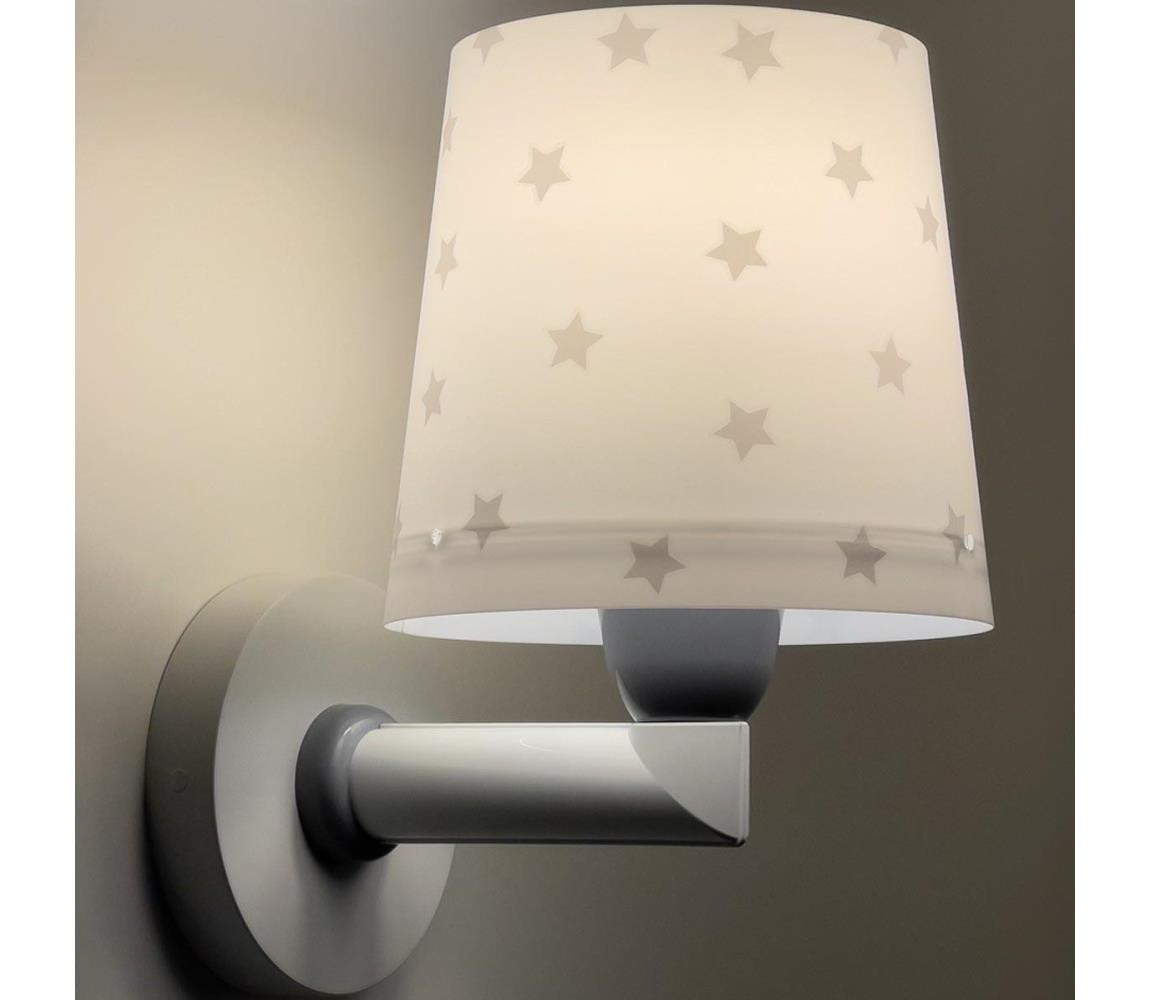 Dalber Dalber 82219B - Dětské nástěnné svítidlo STAR LIGHT 1xE27/60W/230V bílá