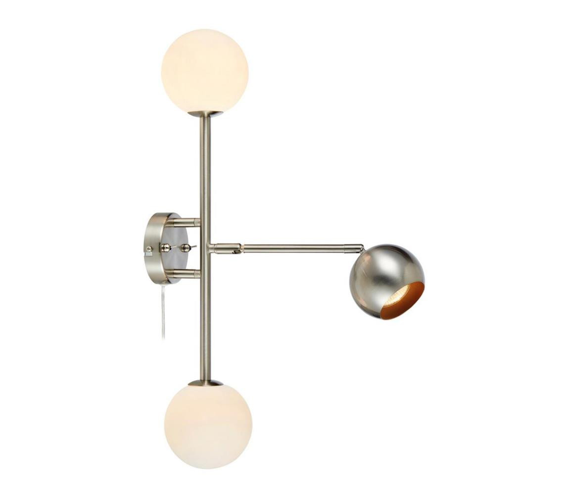 Markslöjd Markslöjd 108256 - Nástěnné svítidlo BESIDE 2xG9/20W/230V + 1xGU10/7W/230V chrom