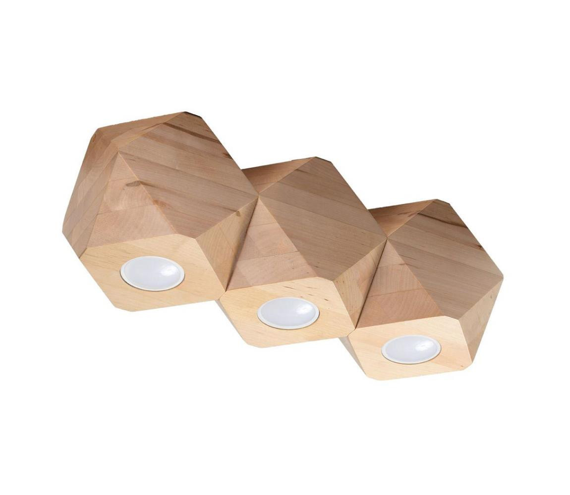 SL.1010 - Stropní svítidlo WOODY 3xGU10/40W/230V