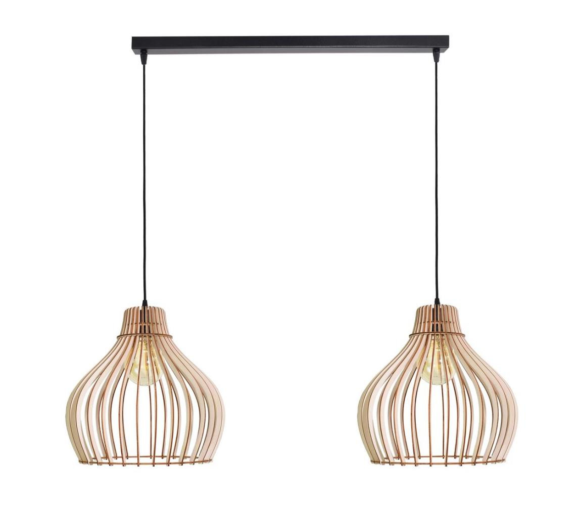 Lustr na lanku BARREL 2xE27/24W/230V