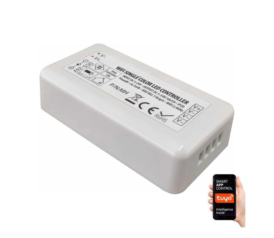 Greenlux Chytrý ovladač pro jednobarevné LED pásky 5-24V Wi-Fi Tuya