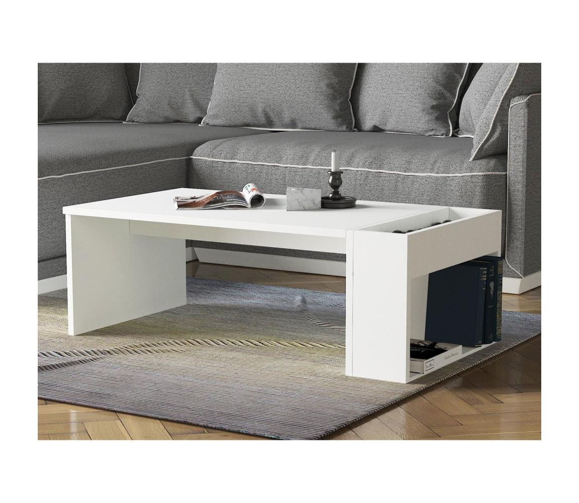 Konferenční stolek VIEW 34x95 cm bílá