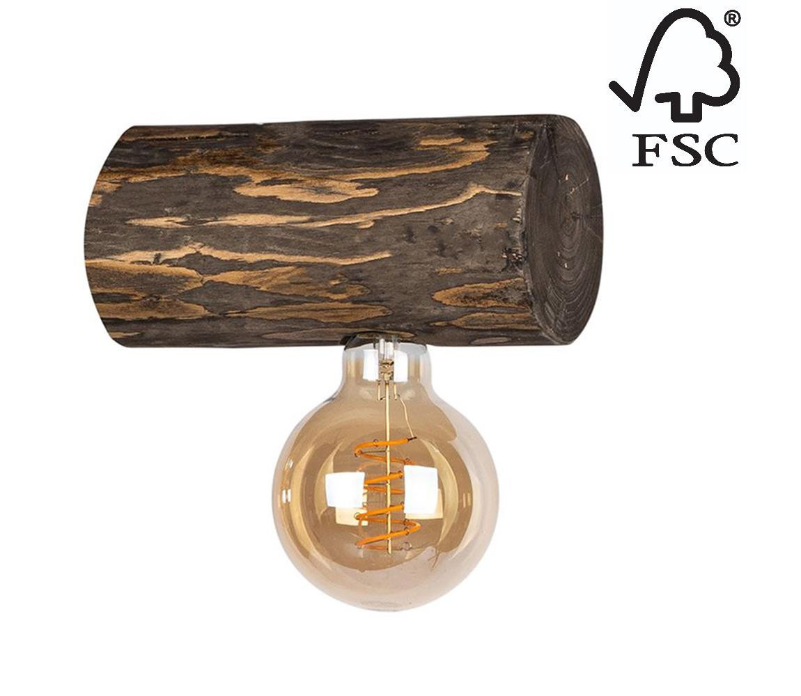 DO6994156 - Nástěnné svítidlo TRABO 1xE27/25W/230V borovice