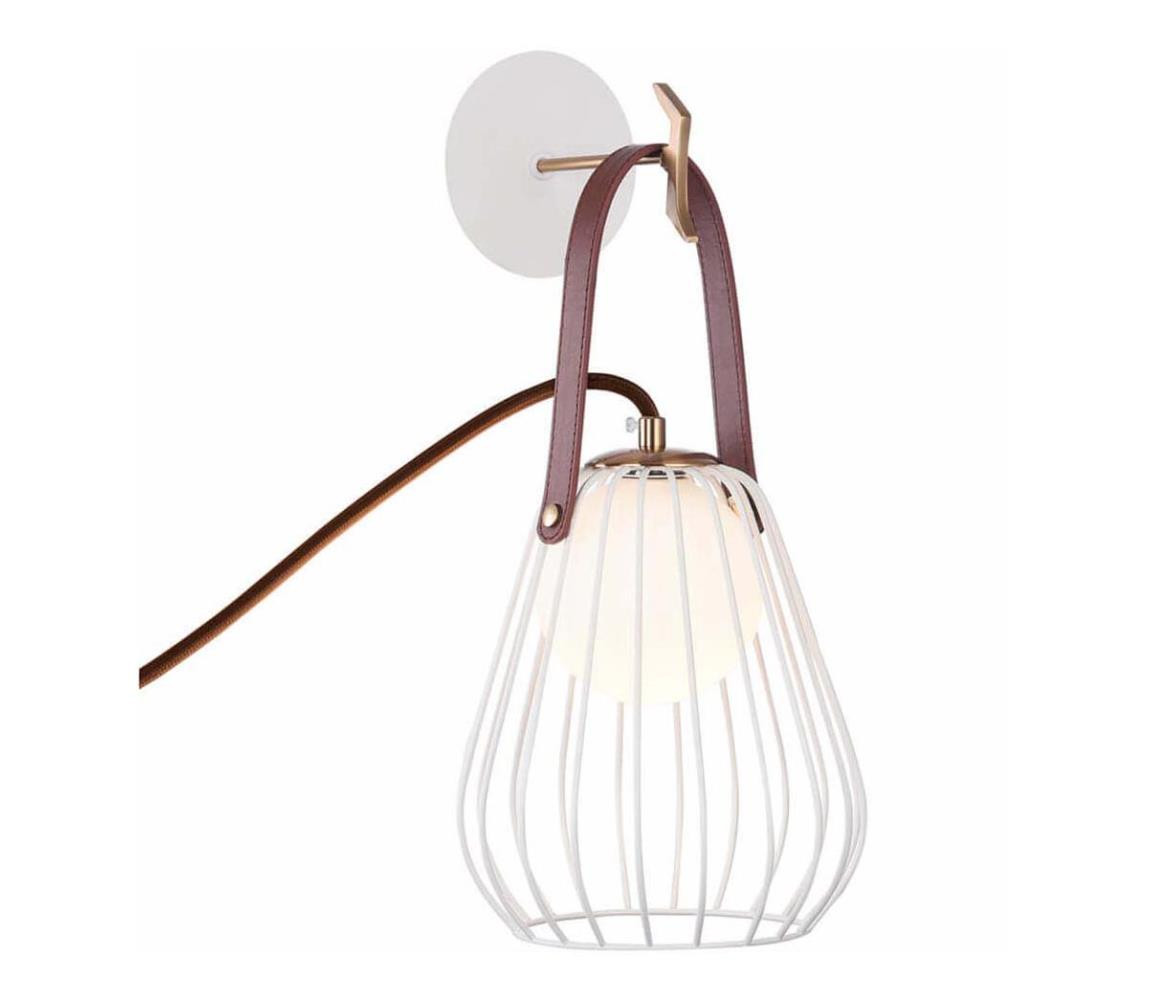 101021 - Nástěnná lampa MEMORY 1xG9/4W/230V bílá/hnědá