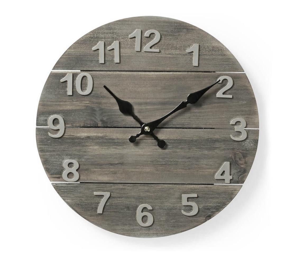 CLWA002WD30 - Nástěnné hodiny 1xAA/1,5V smrk 30 cm