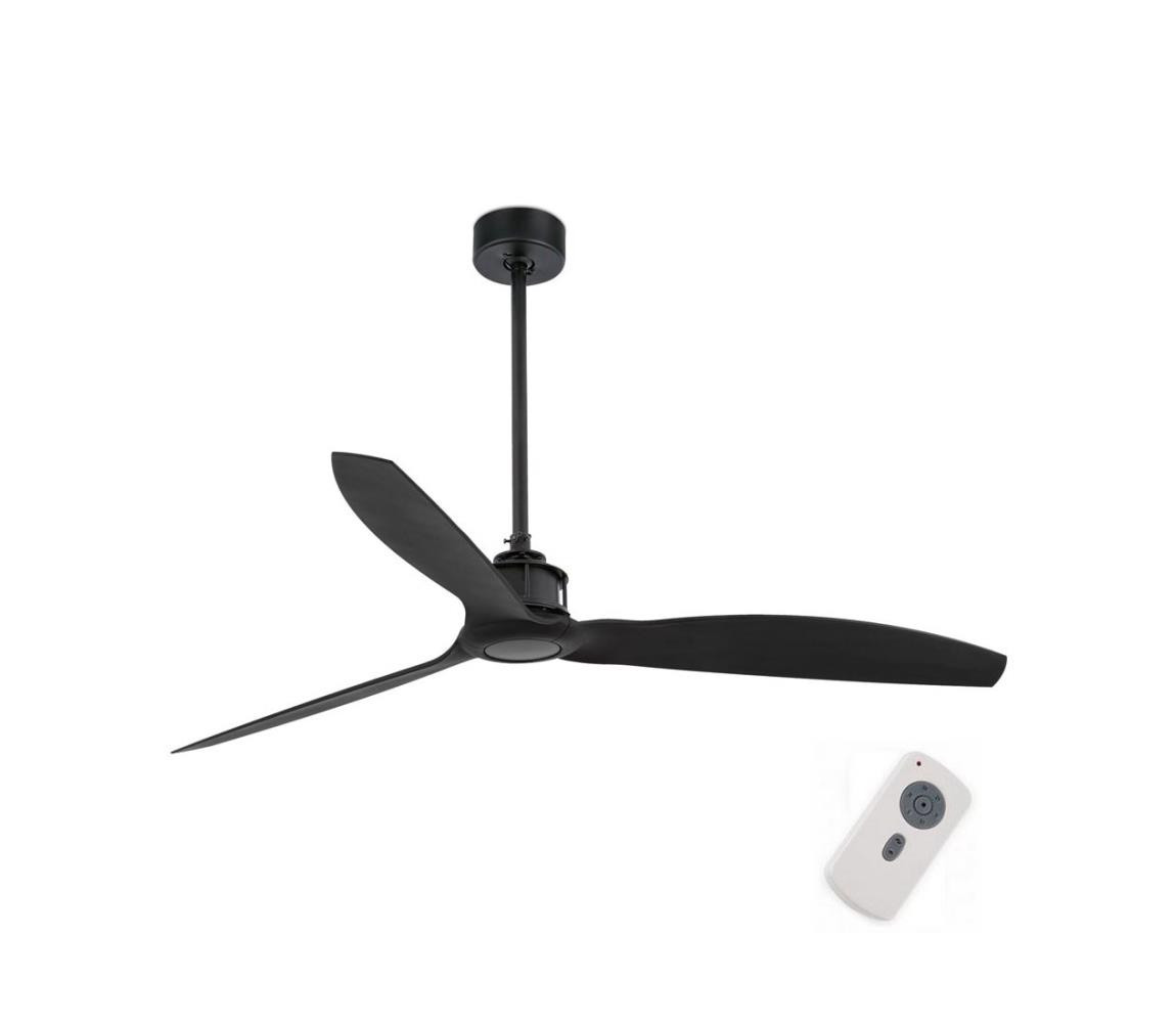 FARO Barcelona FARO 32100 - Stropní látor JUST FAN pr. 128 cm černá + dálkové ovládání