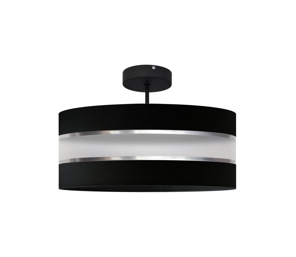 Lustr na tyči HELEN 3xE27/15W/230V černá/lesklý chrom