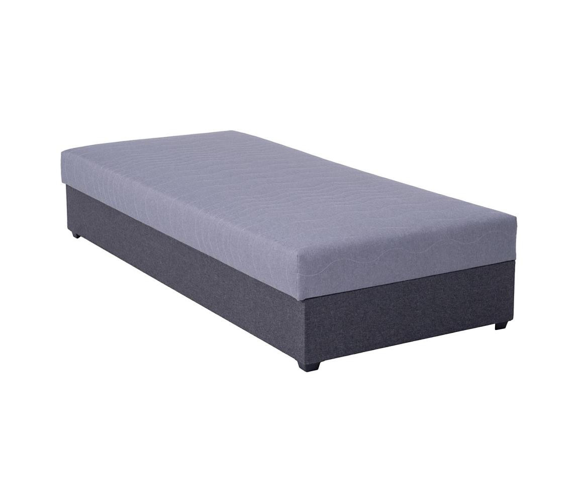 POHODA Čalouněná válenda s úložným prostorem JACOB XL 90x200 cm šedá