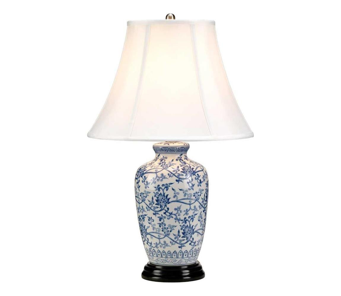 Elstead Elstead BLUE-G-JAR-TL - Stolní lampa BLUE GINGER JAR 1xE27/60W/230V