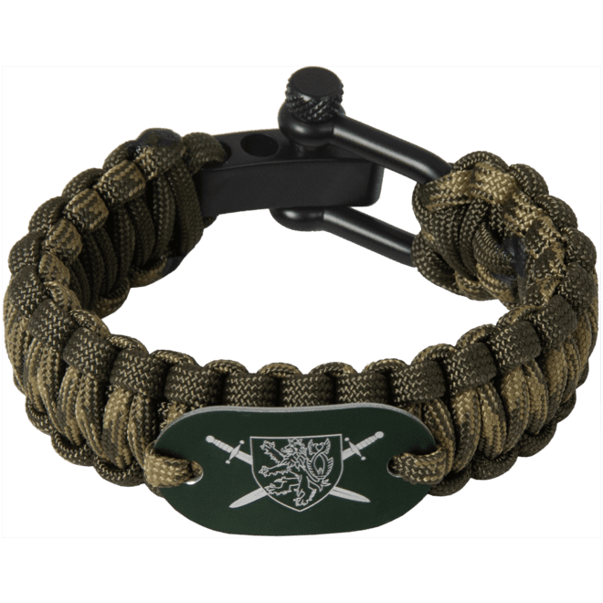 Náramek Paracord AČR - znak zelený XS/S