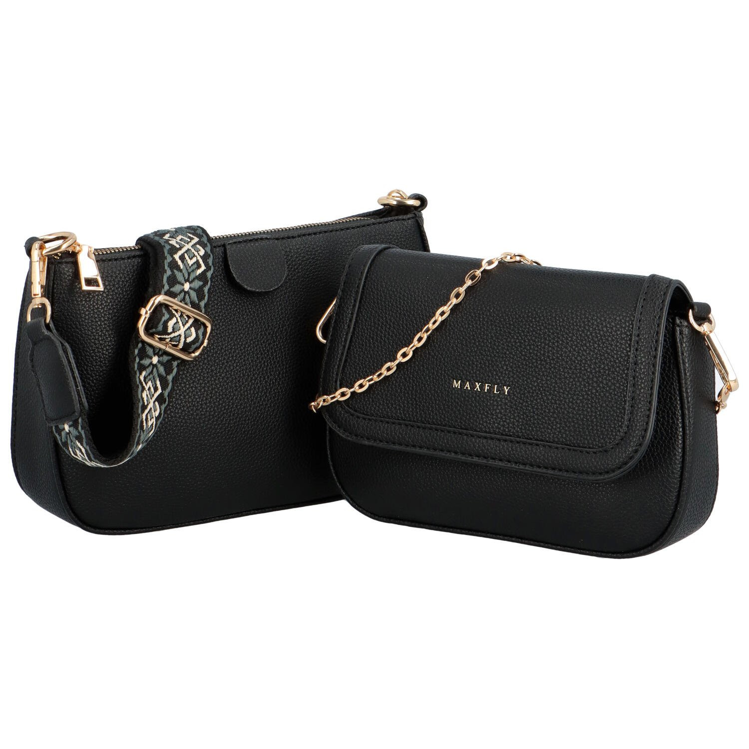 Dámská sada crossbody černá - MaxFly Syntie černá