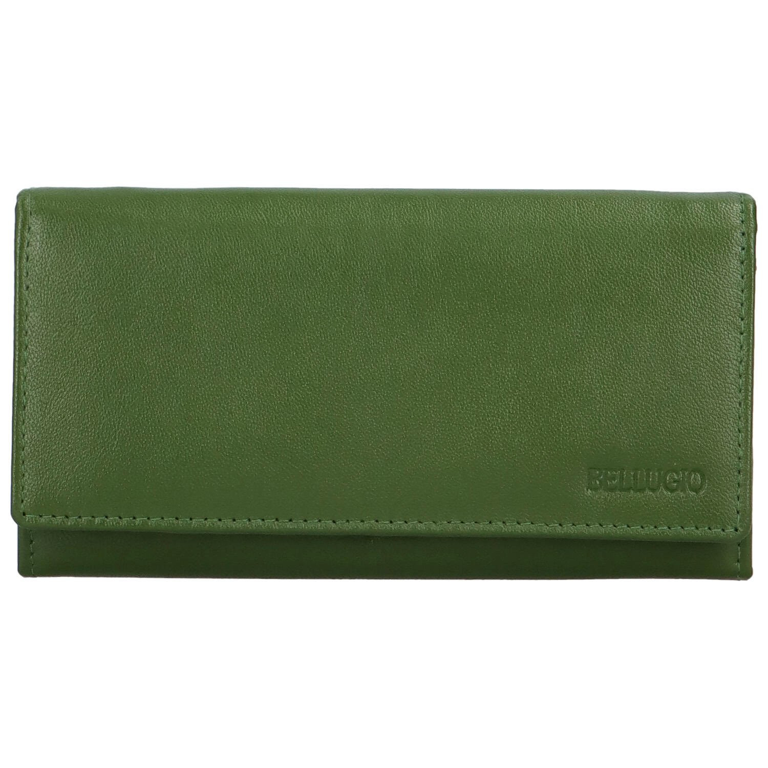 Dámská kožená peněženka zelená - Bellugio Giacomo zelená