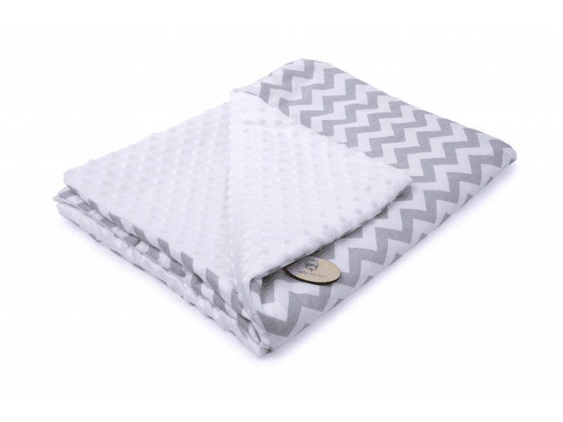 Maceshka Deka do kočárku Minky, bílá cik cak